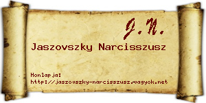Jaszovszky Narcisszusz névjegykártya